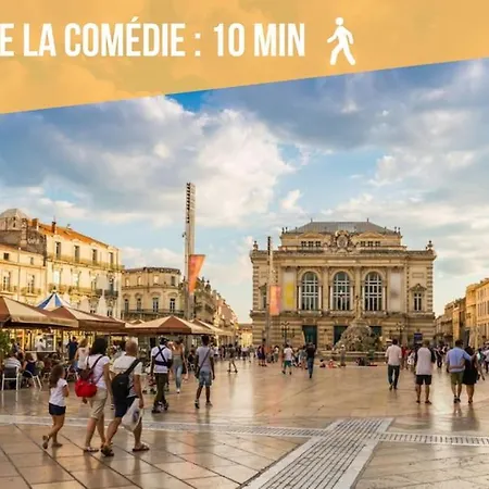 Appartement L'ecucentre Avec Parking Inclu - 600m De La Place De La Comedie - Climatisation Montpellier